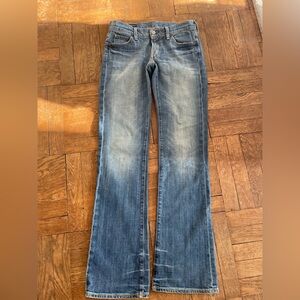 Citizens Of Humanity low waist bootcut jeans.